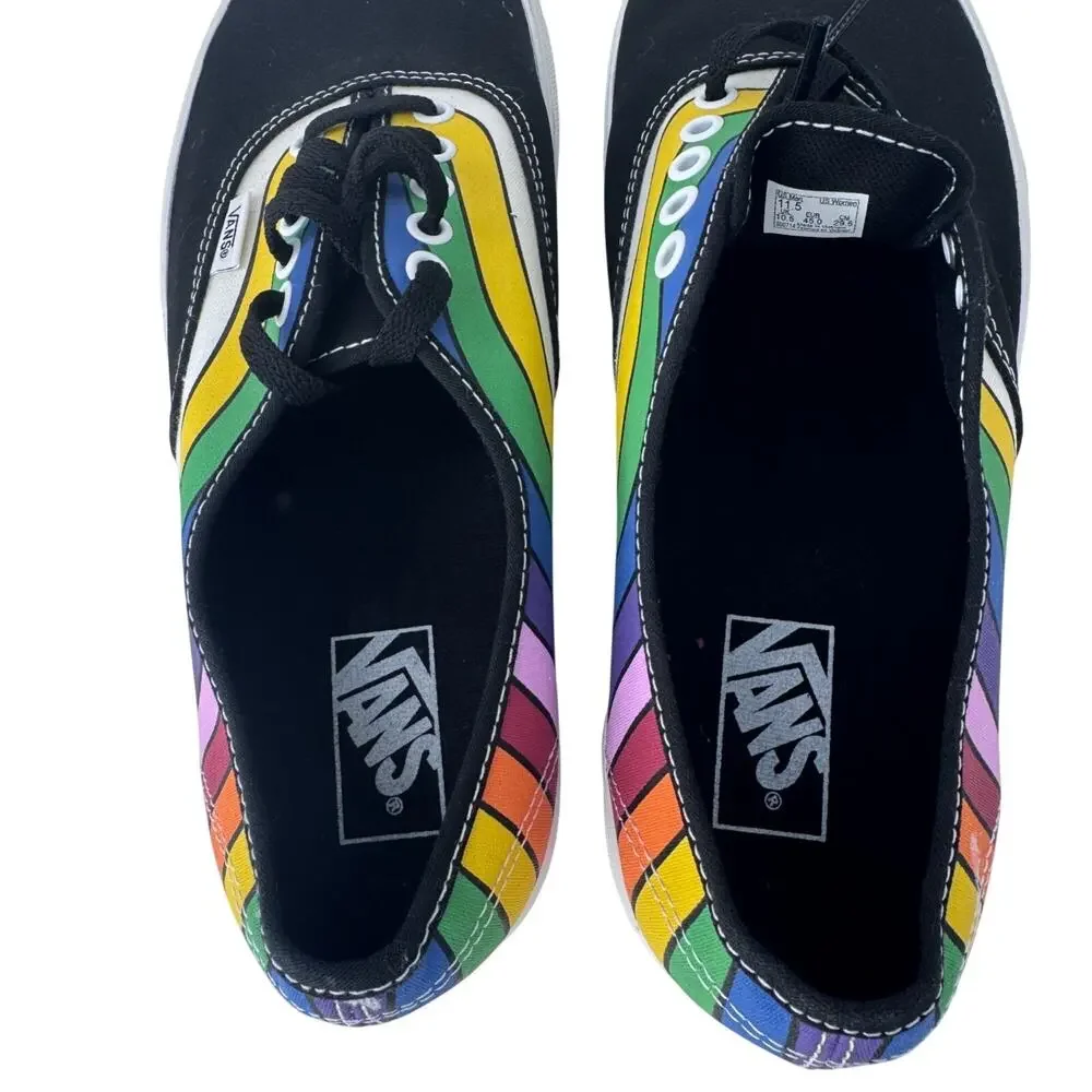 Vans Old Skool Rainbow Refract Skateboard Shoes Size 11.5 Mens 13 Womens Pride